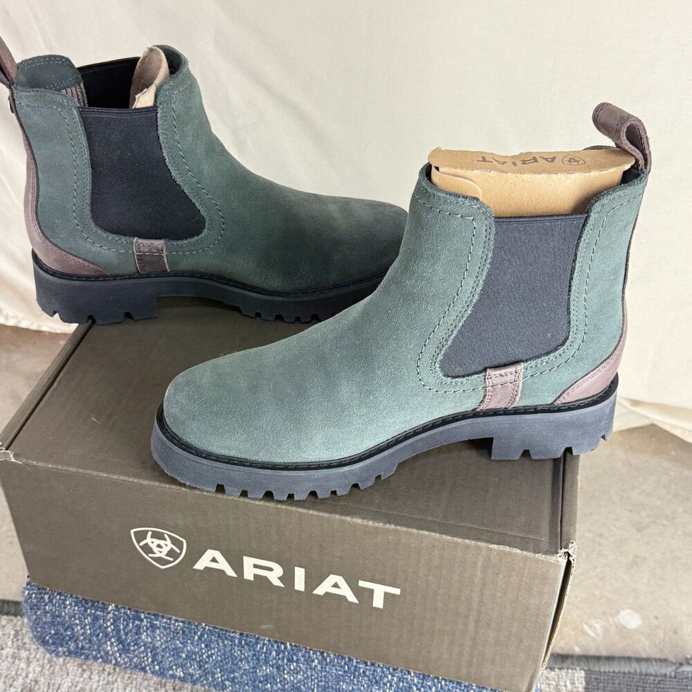 NIB Ariat Wexford Lug H2O Waterproof Chelsea Boots Sz 8.5 Outdoor Hiking Chores